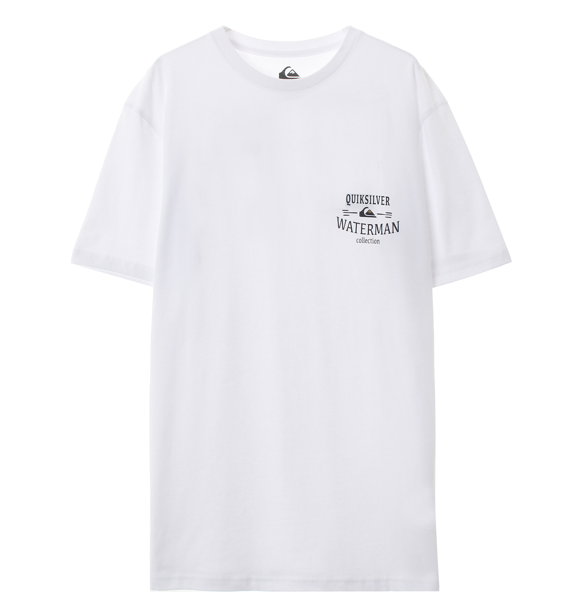 30%OFF！＜Quiksilver＞ THE HIGH ROAD 1枚で着映えするプリント入りクルーネック半袖Tシャツ