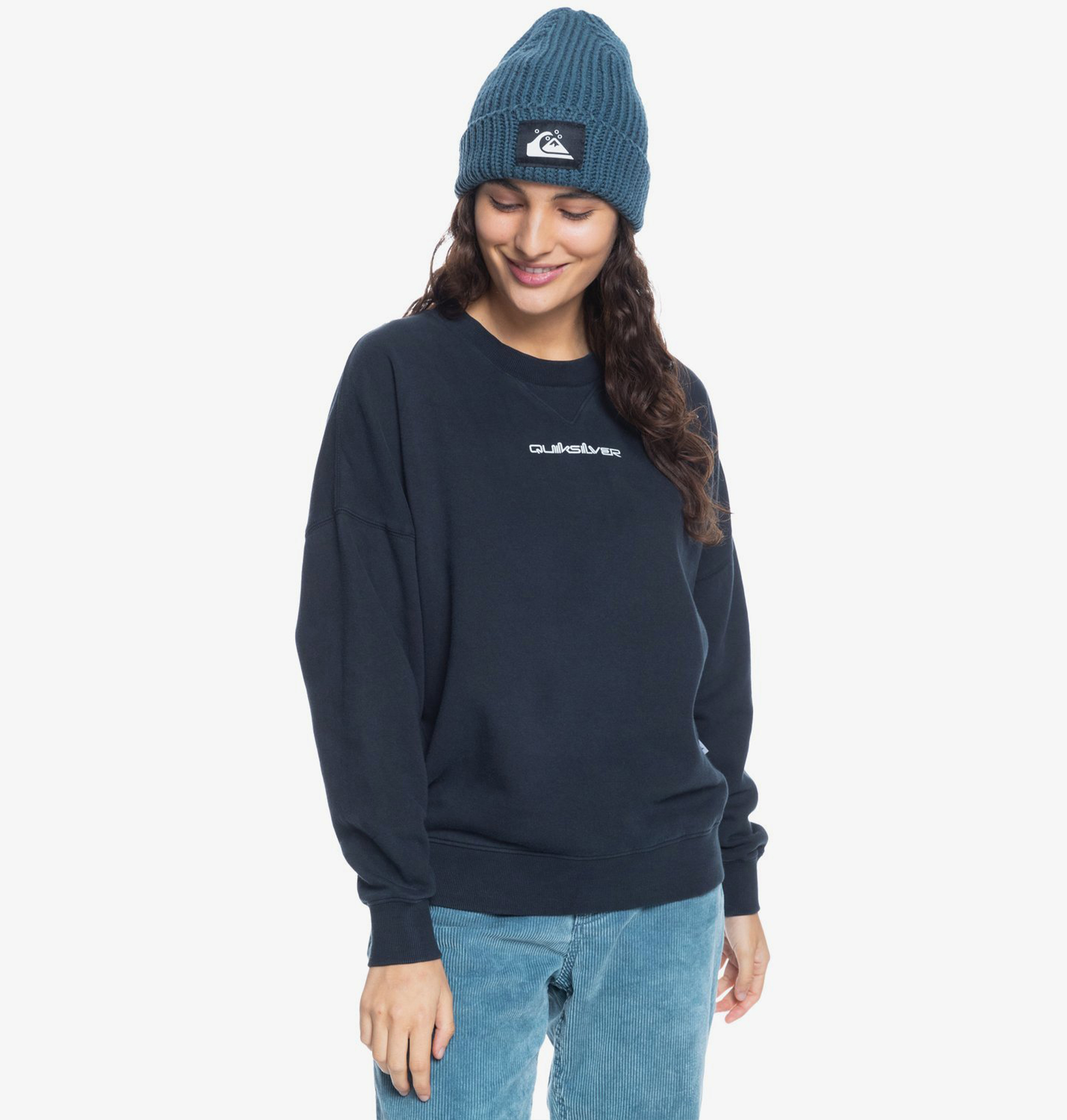 35%OFF！＜Quiksilver＞ STM OVERSIZED CREW 滑らかで優しい肌触りの素材が魅力的なスウェット