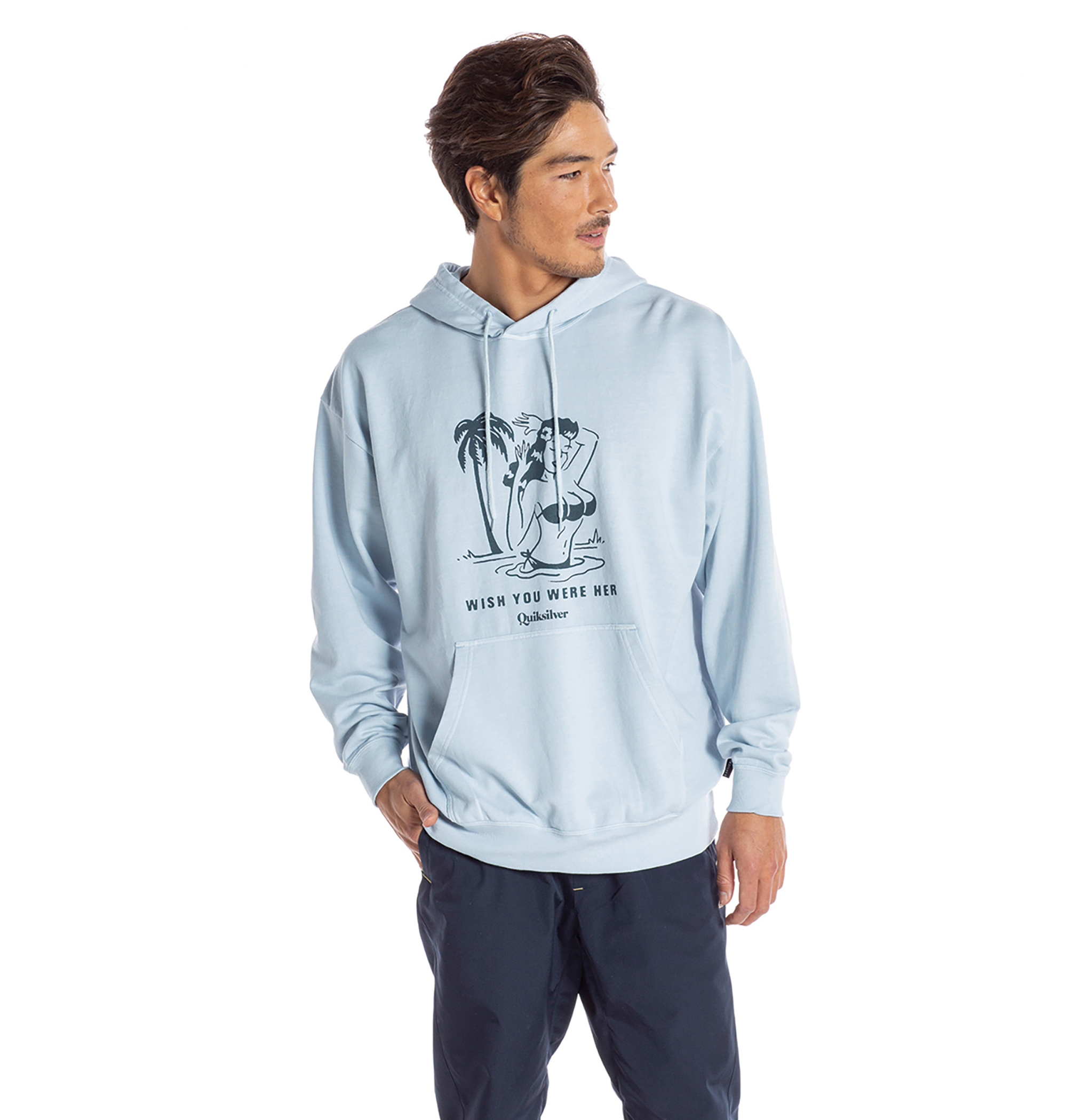 35%OFF！ ISLAND PARTY HOODIE フロントのデザインプリントがアイキャッチなフーディー