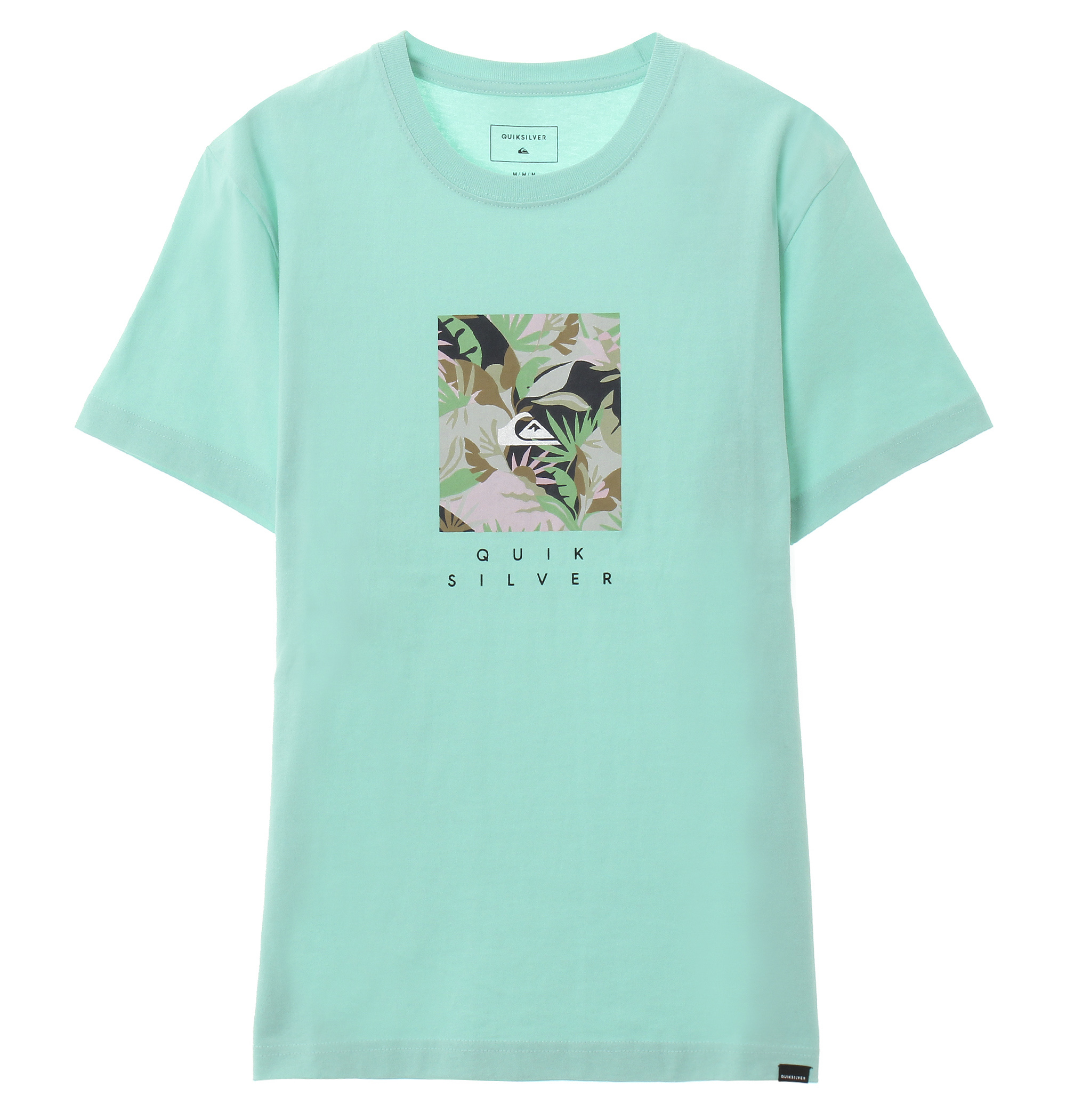 35%OFF！ ISLAND BOX ST グラフィカルなボタニカル柄×ブランドロゴの組み合わせがキャッチーなデザインのクルーネック半袖Tシャツ